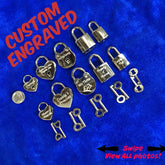 Custom Engraved Personalized Padlock & 2 Keys, Love Locks, Fully Functional Nickel-Plated Steel Padlock, Submissive wedding memorial