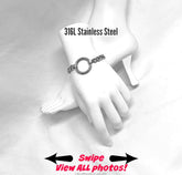 Chunky O-Ring Chain Bracelet, Waterproof 24/7 Wear Stainless Steel