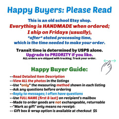 a poster with the words happy buyers please read