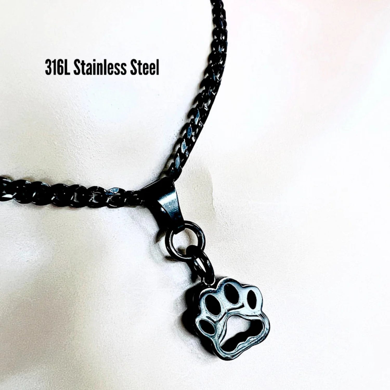 Kitten Sub Day Collar, Waterproof Lock Option, BLACK Stainless Steel
