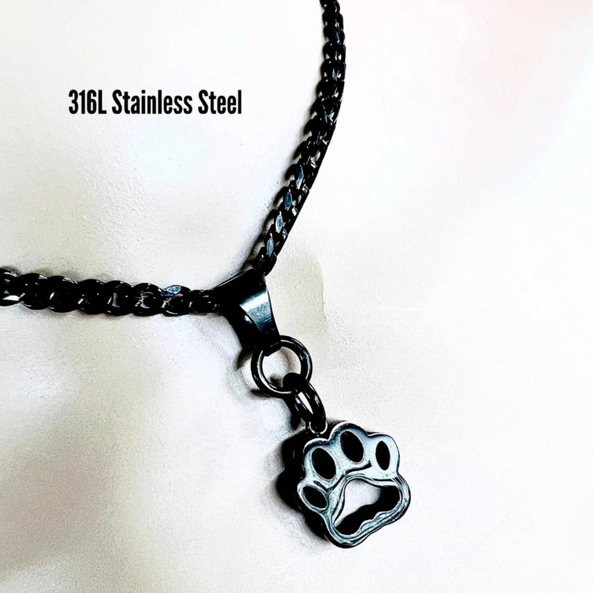 Kitten Sub Day Collar, Waterproof Lock Option, BLACK Stainless Steel
