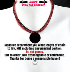 a picture of a necklace with a message on it