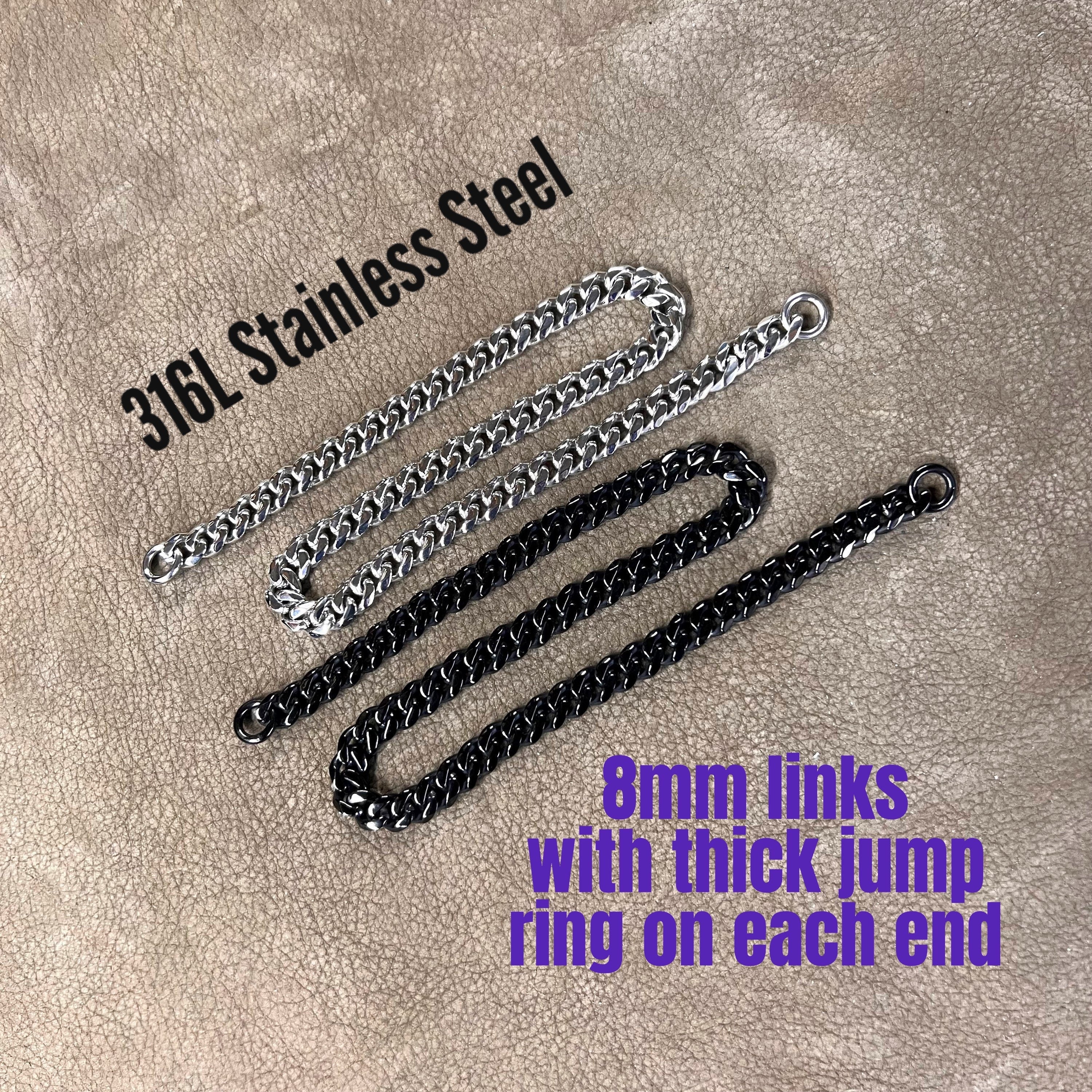 REPLACEMENT 316L Stainless Steel Chain with End Rings
