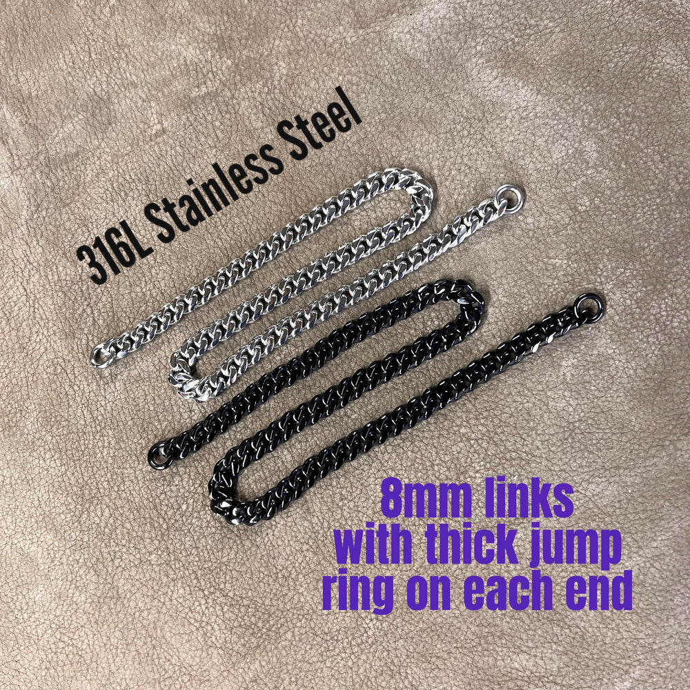REPLACEMENT 316L Stainless Steel Chain with End Rings