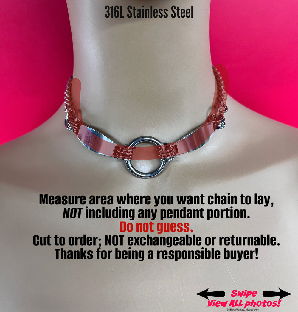 Gothic Sub Day Collar, Waterproof, Stainless Steel