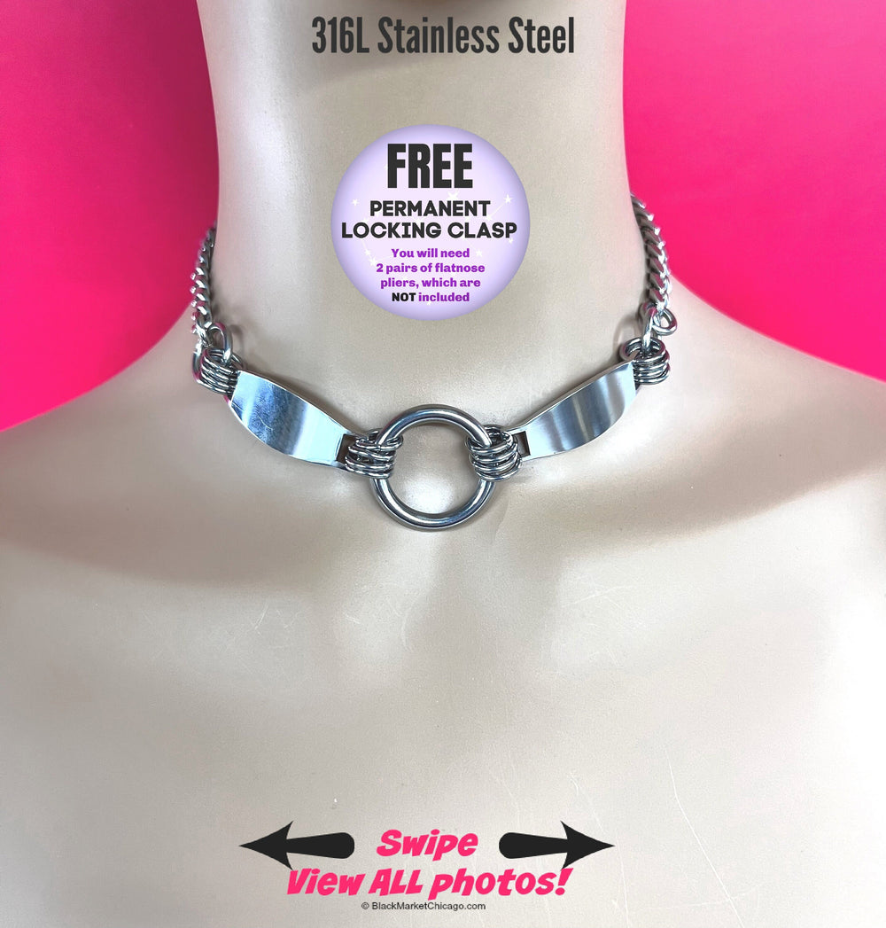 Gothic Sub Day Collar, Waterproof, Stainless Steel