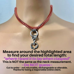 Day Collar, O-Ring & Thorny Heart, Stainless, 24/7 Lockable