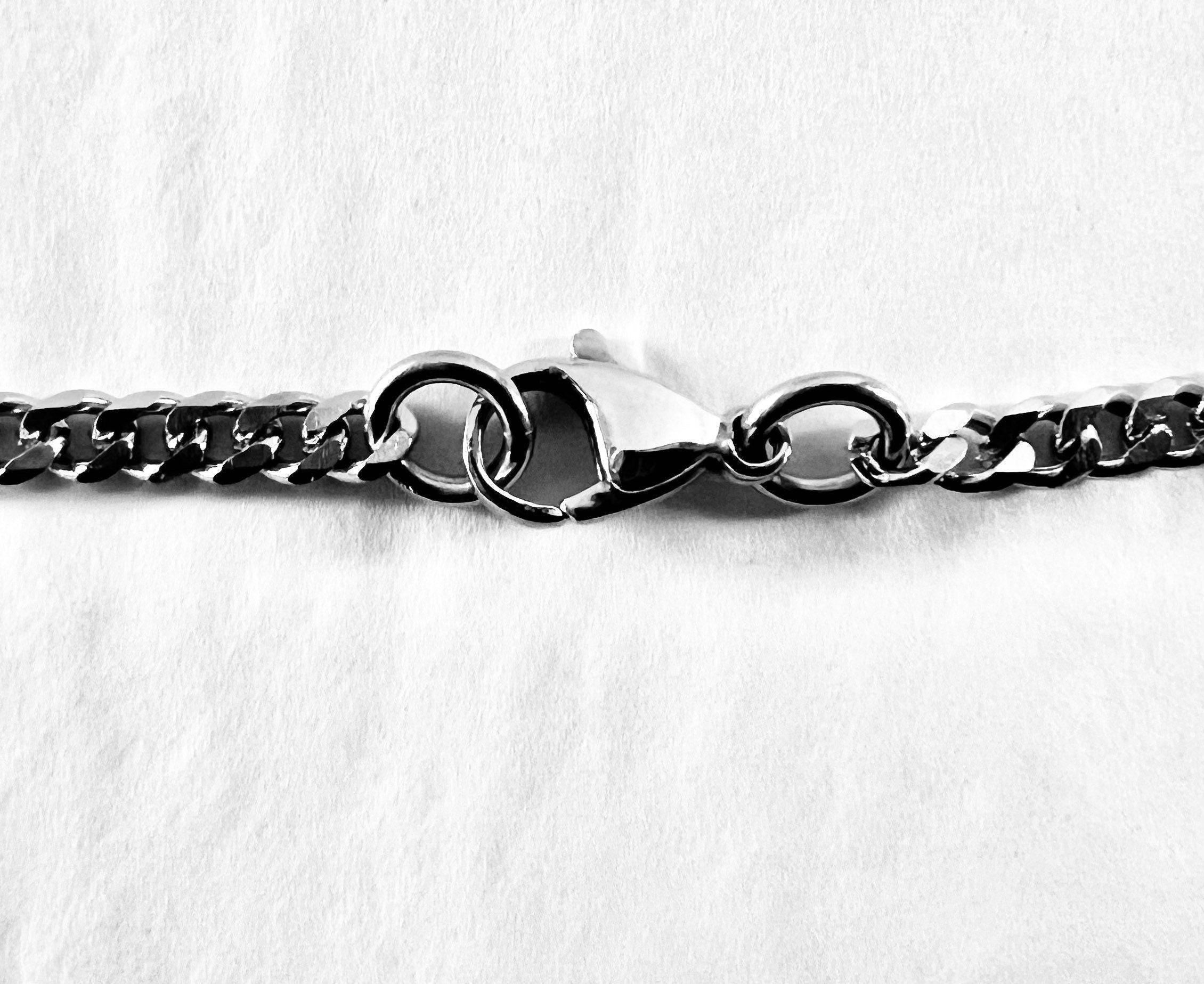 Curb Chain Bracelet, 24/7 Waterproof, Lock option, Mens or Womens Stainless Steel
