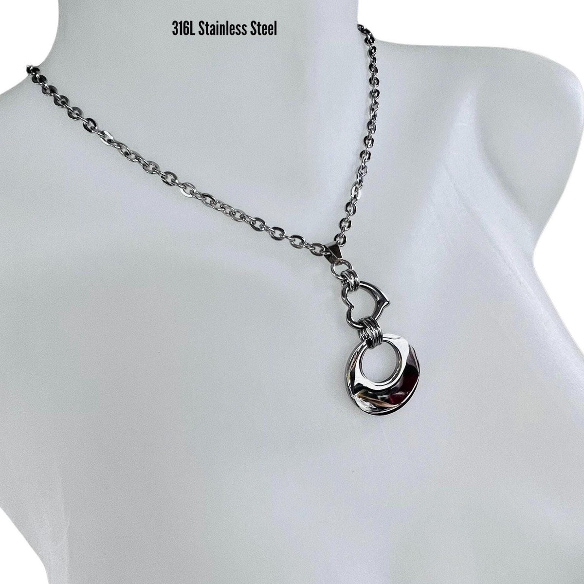 24-7 Sub Day Collar, Permanent Lock Option, All Stainless Steel