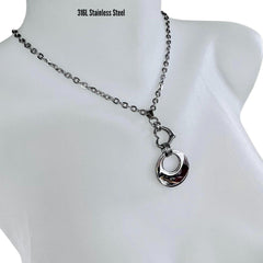 24-7 Sub Day Collar, Permanent Lock Option, All Stainless Steel