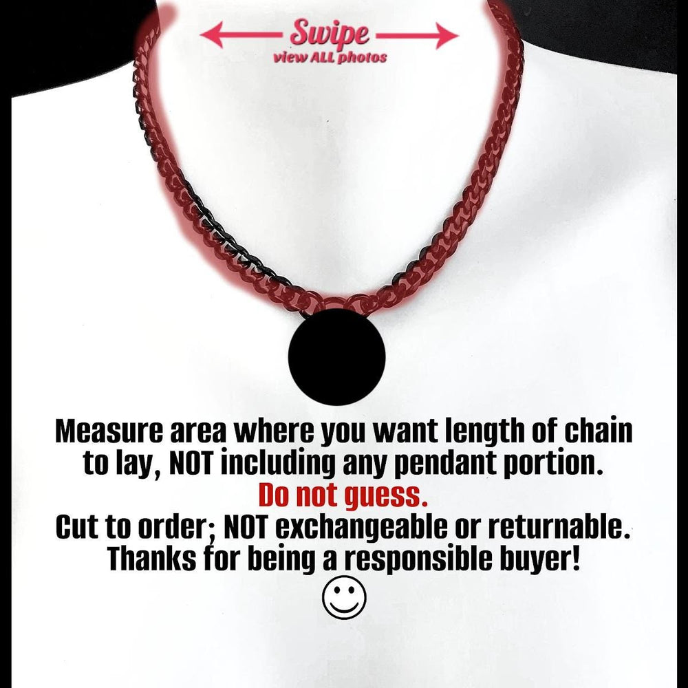 Heart Padlock & Chain Necklace, stainless steel chain