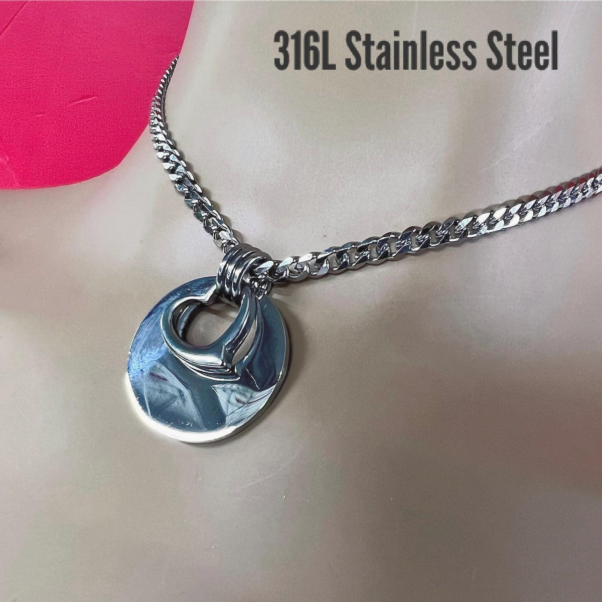 24/7 Sub Day Collar, Mistress Necklace, Waterproof Permanent Lock Option, Pendant & Heart Ring