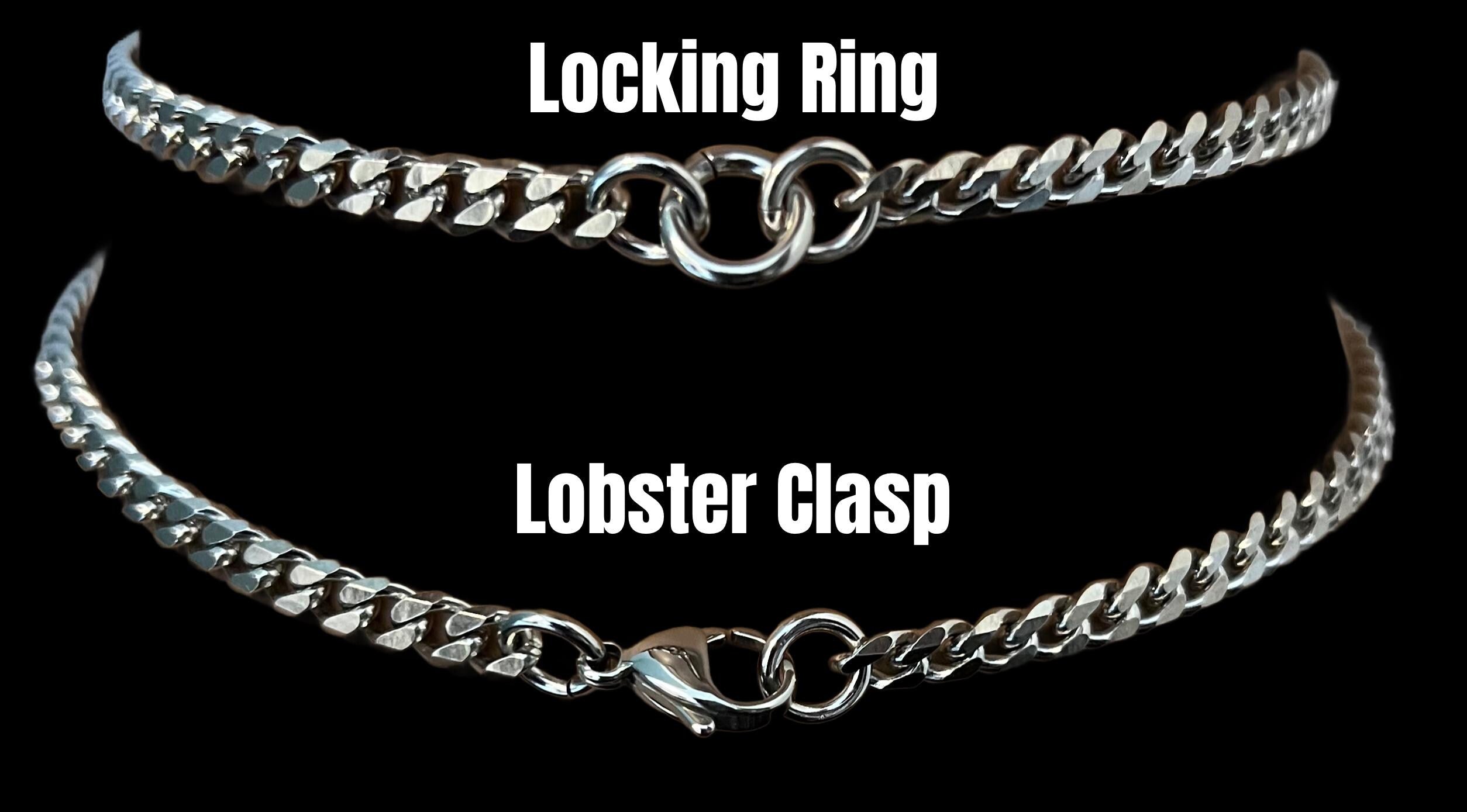 Elegant Day Collar, 24/7, Chic, Waterproof Lockable, Discreet Eternity Rings, All Stainless Steel