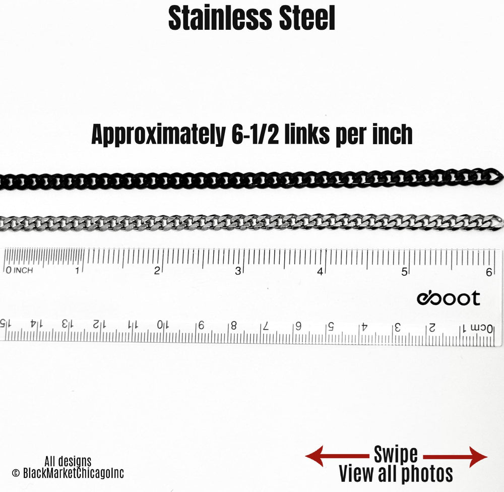 Goth Day Collar, Ornate BLACK Stainless Steel, Heart, 24/7, Locking Ring Option