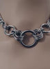 Sub Day Collar, Silver Stainless Steel Maximalist Chunky Chain, Lock Option