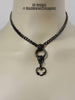 Day Collar, O-Ring & Thorny Heart, BLACK Stainless Steel, 24/7 Lockable