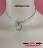 Sub Day Collar, Solid O-Ring, 24/7 Waterproof, Stainless Steel, Permanent Clasp Option