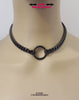 Day Collar, BLACK Seamless Ring & Chain, Discreet Stainless Steel, Waterproof 24/7