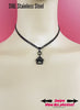 Kitten Sub Day Collar, Waterproof Lock Option, BLACK Stainless Steel