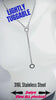Day Collar, O-Ring Lead & Pendant; 24/7 Permanent Lock Option, Stainless Steel