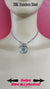 Day Collar, 24/7 Stainless Steel, Layered Heart Ring Pendant, Lock Option