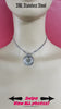 Day Collar, 24/7 Stainless Steel, Layered Heart Ring Pendant, Lock Option