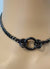 Sub Day Collar, 24-7, Black DAINTY Chain, Stainless Steel