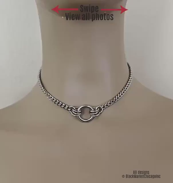 Sub Day Collar, 24-7, Stainless Steel DAINTY Chain