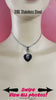 Kitten Day Collar, 24/7 Stainless Steel, Black & Silver, Lockable