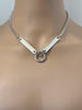 Sub Day Collar, O-Ring & Bars, 24/7 Permanent Clasp Option, Stainless Steel