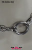 Chunky Chain O-Ring, Stainless Steel Necklace, Swivel Snaps