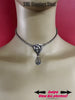 Sub Day Collar, Triquetra Celtic Knot w Faux Padlock, Permanently Locking Option