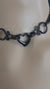 Goth Day Collar, BLACK Stainless Steel, Heart, 24/7 Locking
