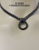 O-Ring Day Collar, Black Stainless Steel, Minimalist Discreet, 24-7 Wear