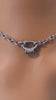 Sub Day Collar, 24/7 Discreet OVAL Ring, Stainless Steel, Permanent Locking Option