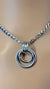 Sub Day Collar, SILVER Stainless Steel, Dual O-Rings 24-7, Curb Chain, Waterproof Lockable