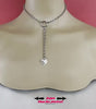 Day Collar, Dangle Heart, 24/7 Lock Option, All Stainless Steel