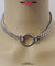 Day Collar, Seamless Ring & Chain, Discreet SILVER Stainless Steel, Waterproof 24/7