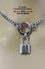 Day Collar, O-Ring & Padlock Charm, 24-7, All Stainless Steel